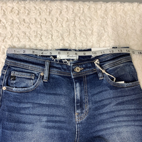 Kancan Filana Mid Rise Boyfriend Jeans Dark Wash Size 26 - Picture 12 of 14